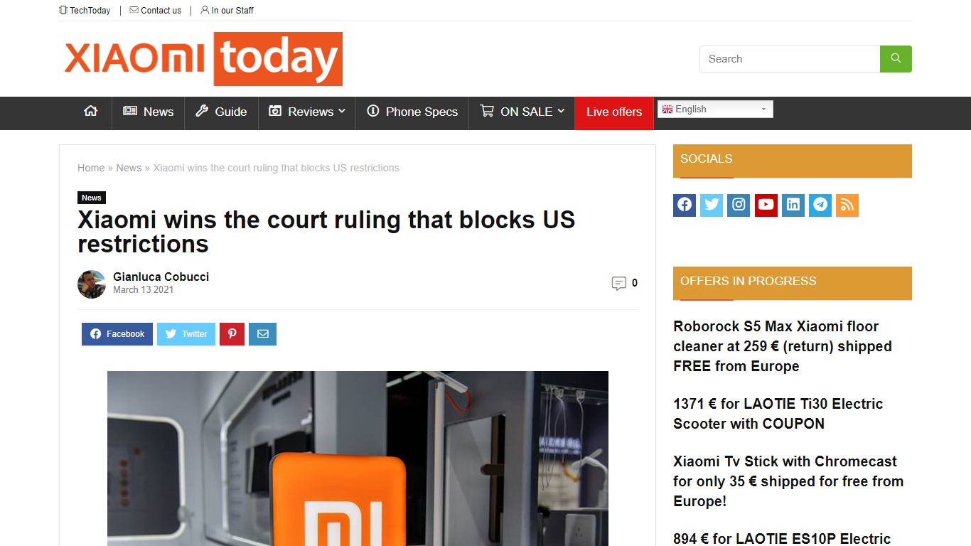 Xiaomi wins the court ruling that blocks US restrictions